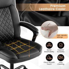 The office chair showing the soft material texture and internal sponge padding