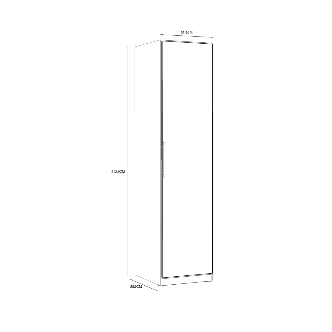 Cadixo Hinged Door Wardrobe 51cm, image 11