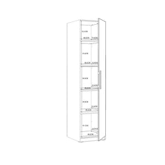Cadixo Hinged Door Wardrobe 51cm, image 12