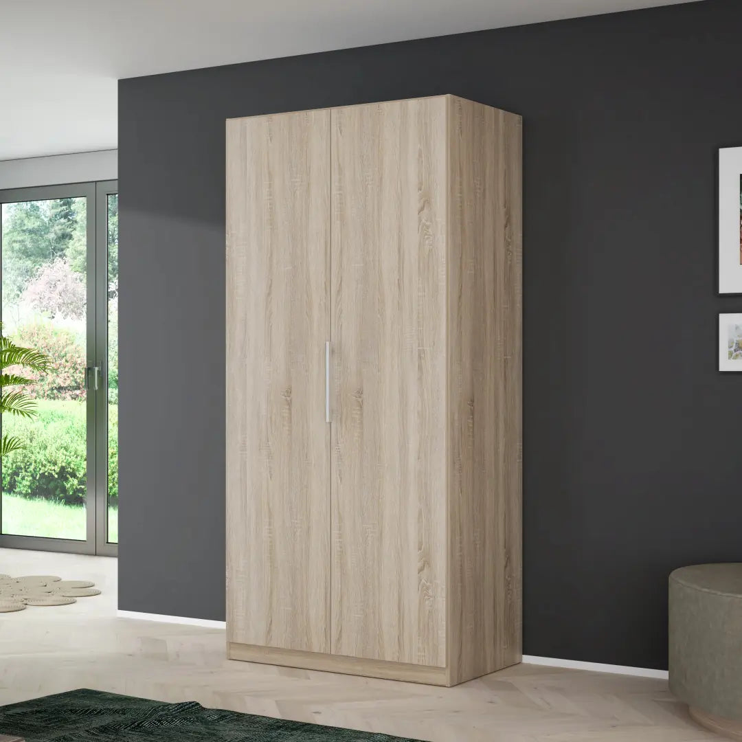 Cadixo Hinged Door Wardrobe 101cm in Oak Sonoma, image 7