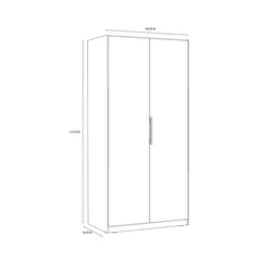 Cadixo Hinged Door Wardrobe 101cm, image 13