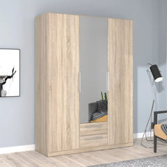 Cadixo Hinged Door Wardrobe 151cm in Oak Sonoma, image 8