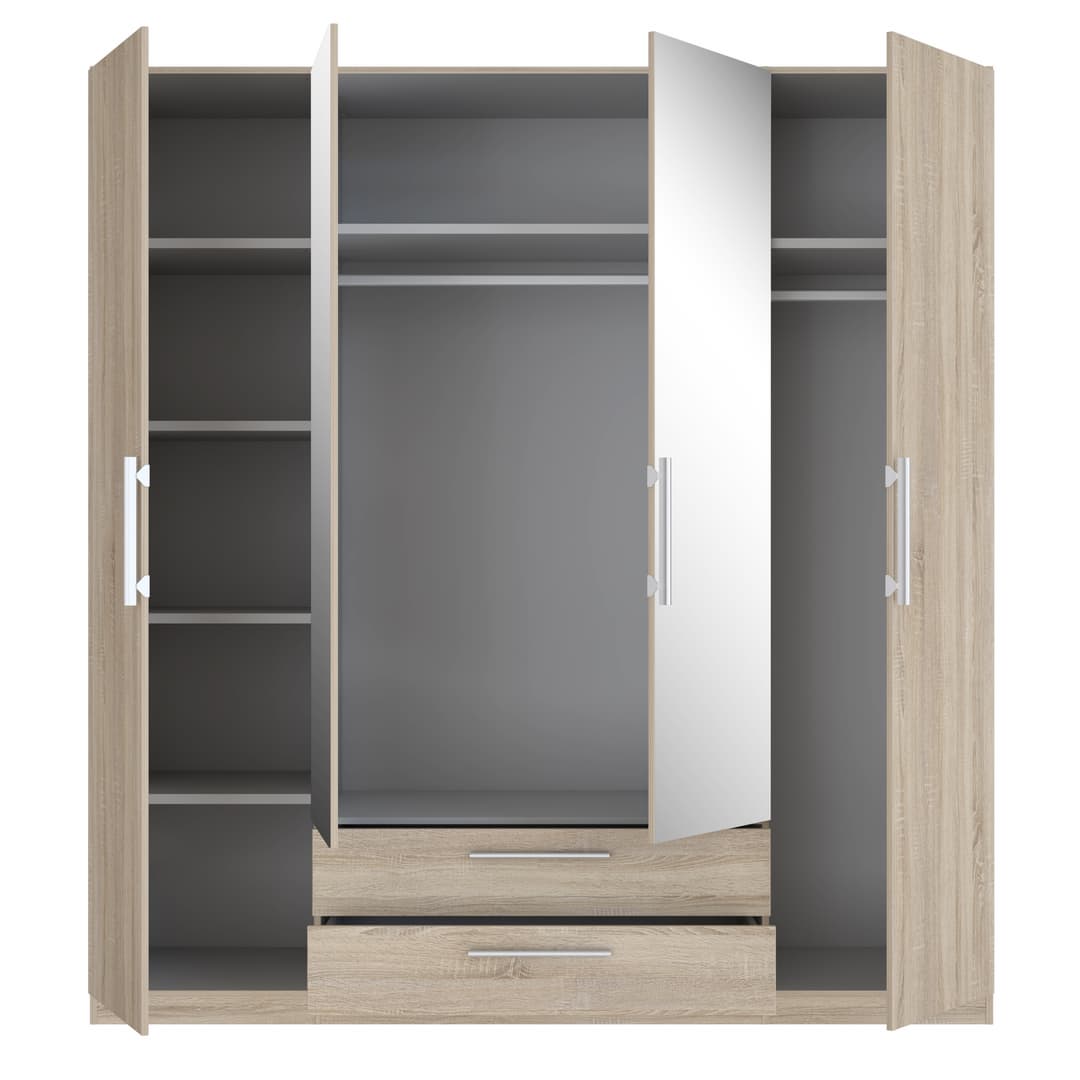 Cadixo Hinged Door Wardrobe 200cm, image 12