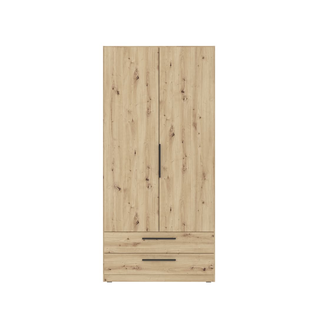 Cadixo Hinged Door Wardrobe 101cm [Drawers], image 4