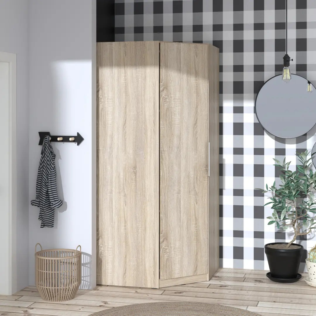 Cadixo Corner Wardrobe 94cm in Oak Sonoma, image 8