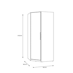 Cadixo Corner Wardrobe 94cm, image 6