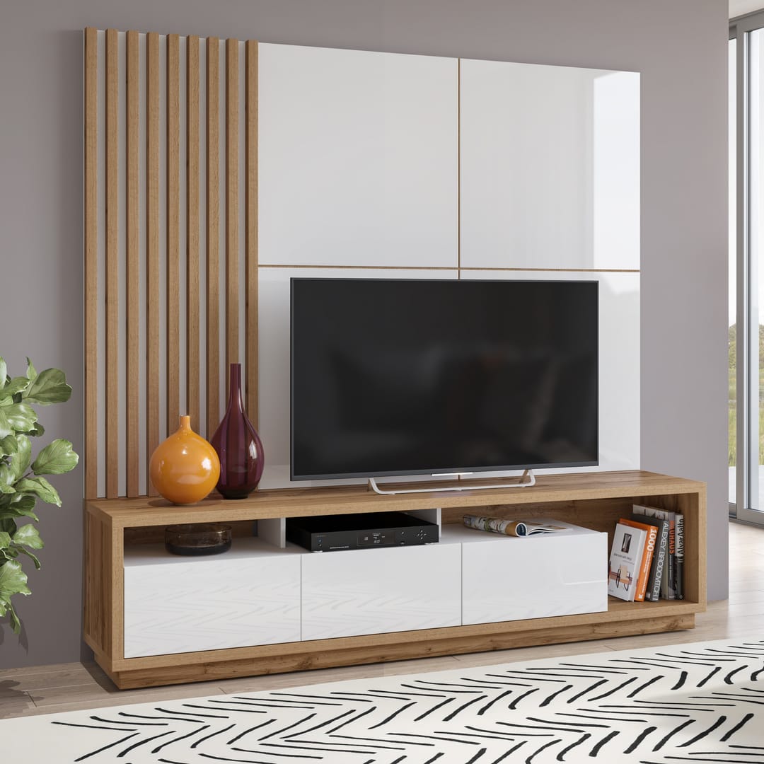 Celine 09 Entertainment Unit For TVs Up To 75"