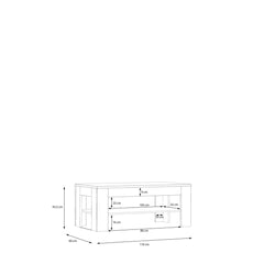 Lewisville Coffee Table 110cm in Grey, image 9