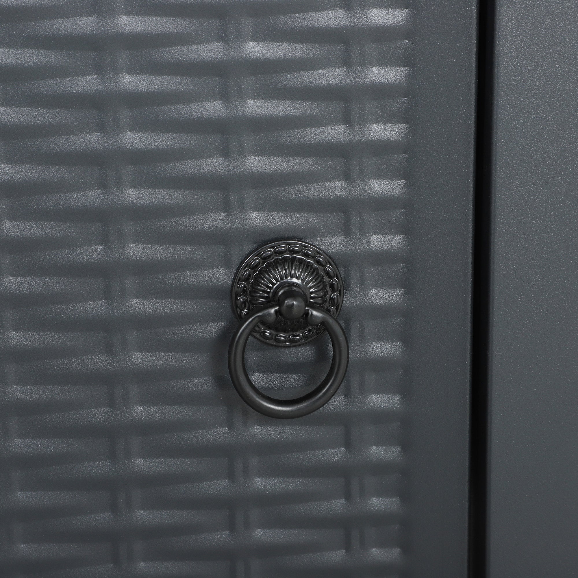 Outsunny 71 x 71cm 40000 BTU Gas Firepit Table - Black/Dark Grey