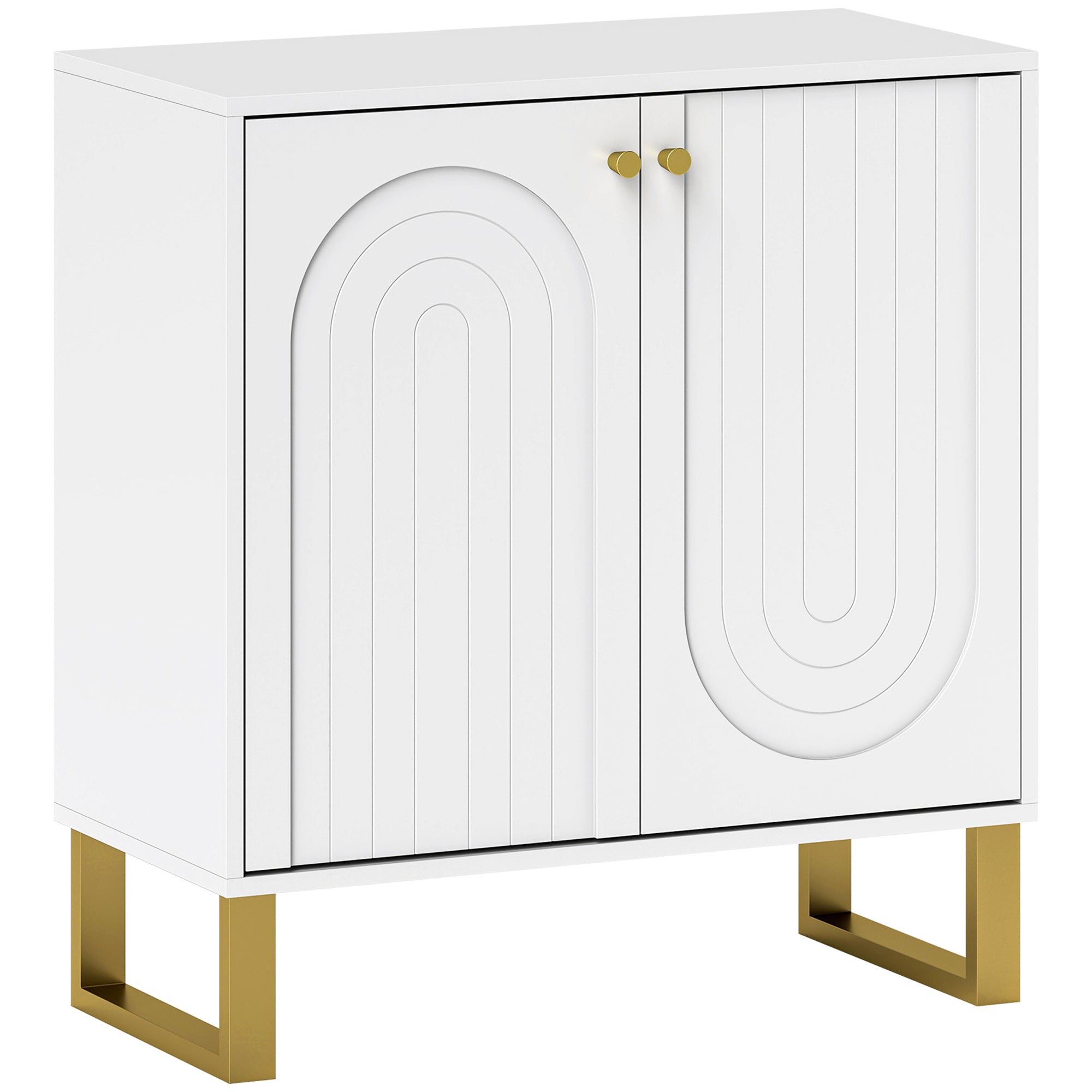 HOMCOM 2-Door Sideboard Storage Cabinet - White