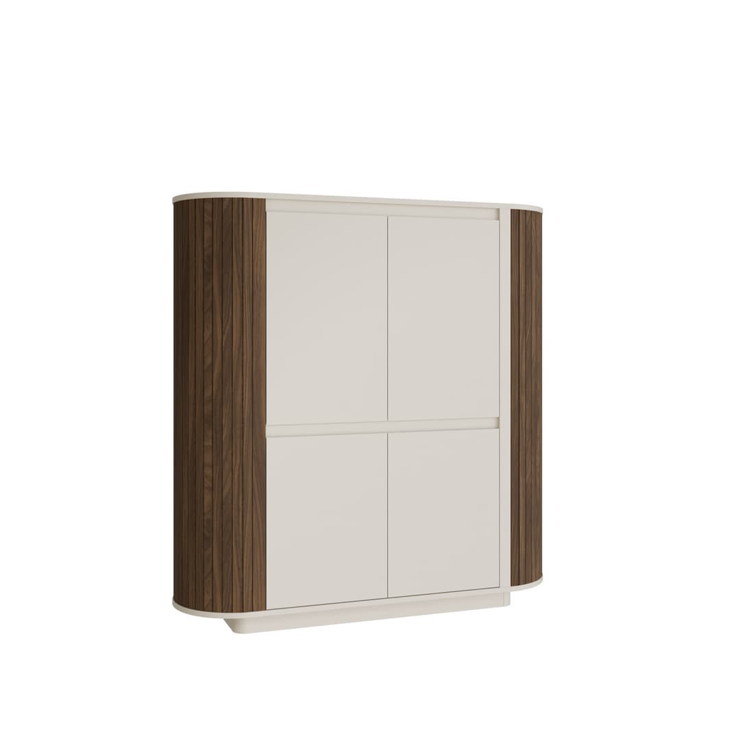 Chikuma Highboard Cabinet 162cm in Oak Walnut, image 15