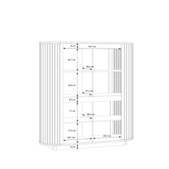 Chikuma Highboard Cabinet 162cm, image 8