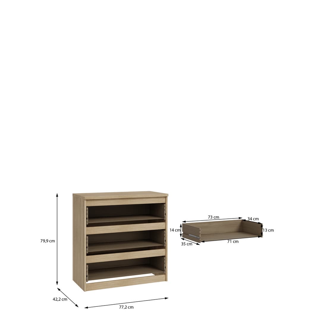 Chelsea Chest Of Drawers 77cm, image 16