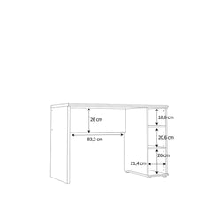 Niko Desk 110cm in Oak Artisan, image 7