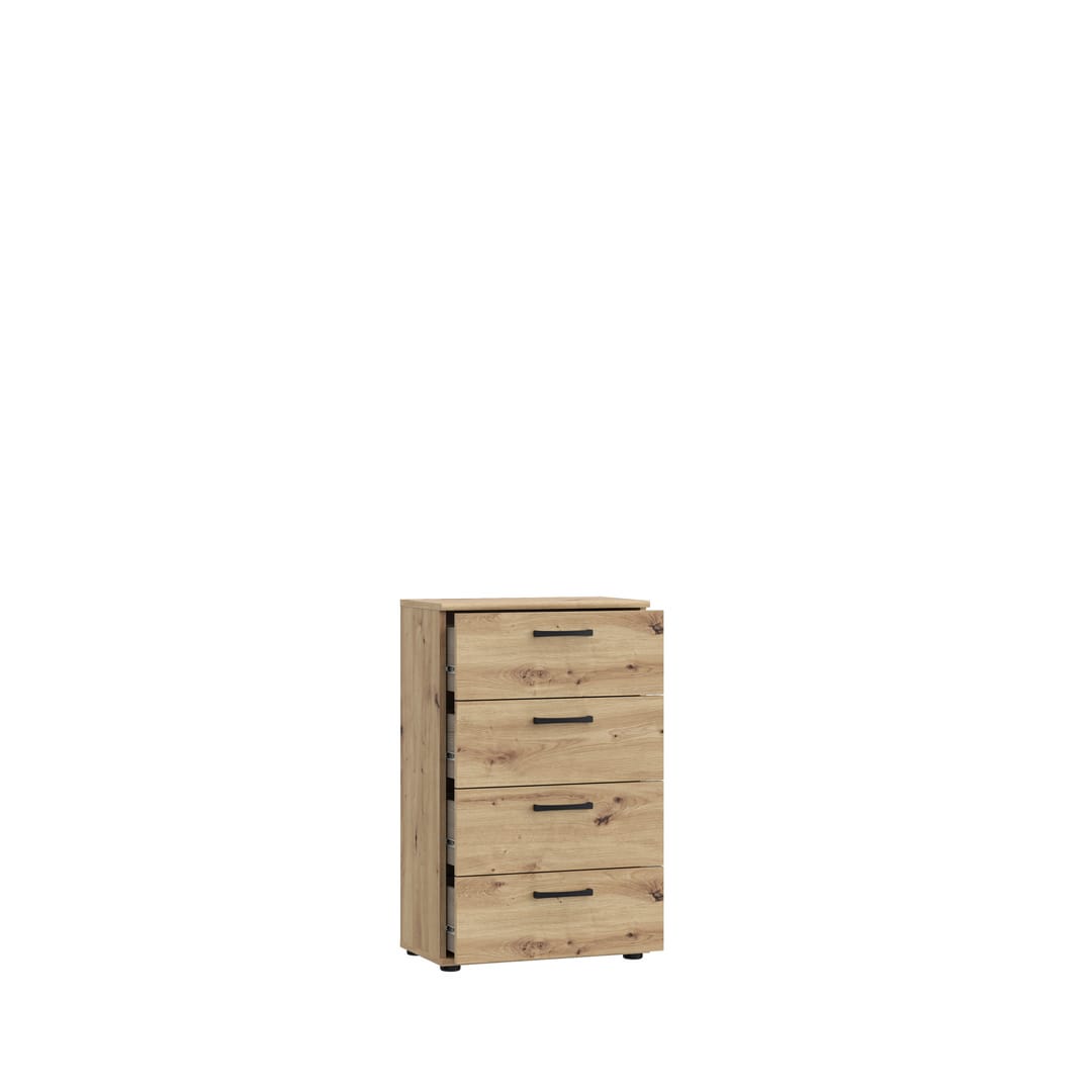 Niko Chest Of Drawers 50cm in Oak Artisan, image 3