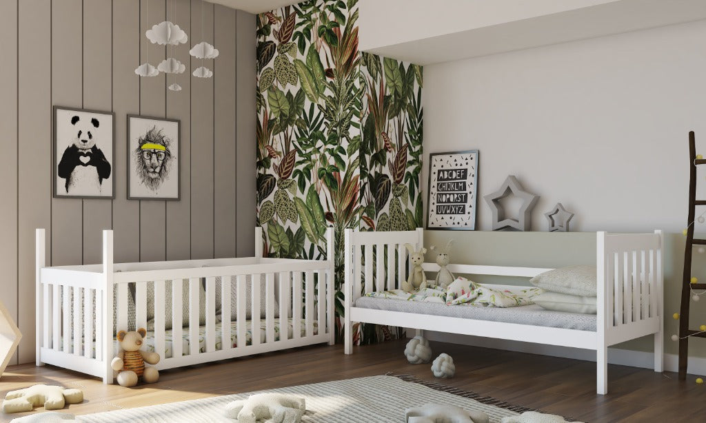 Wooden Bunk Bed Konrad With Cot Bed