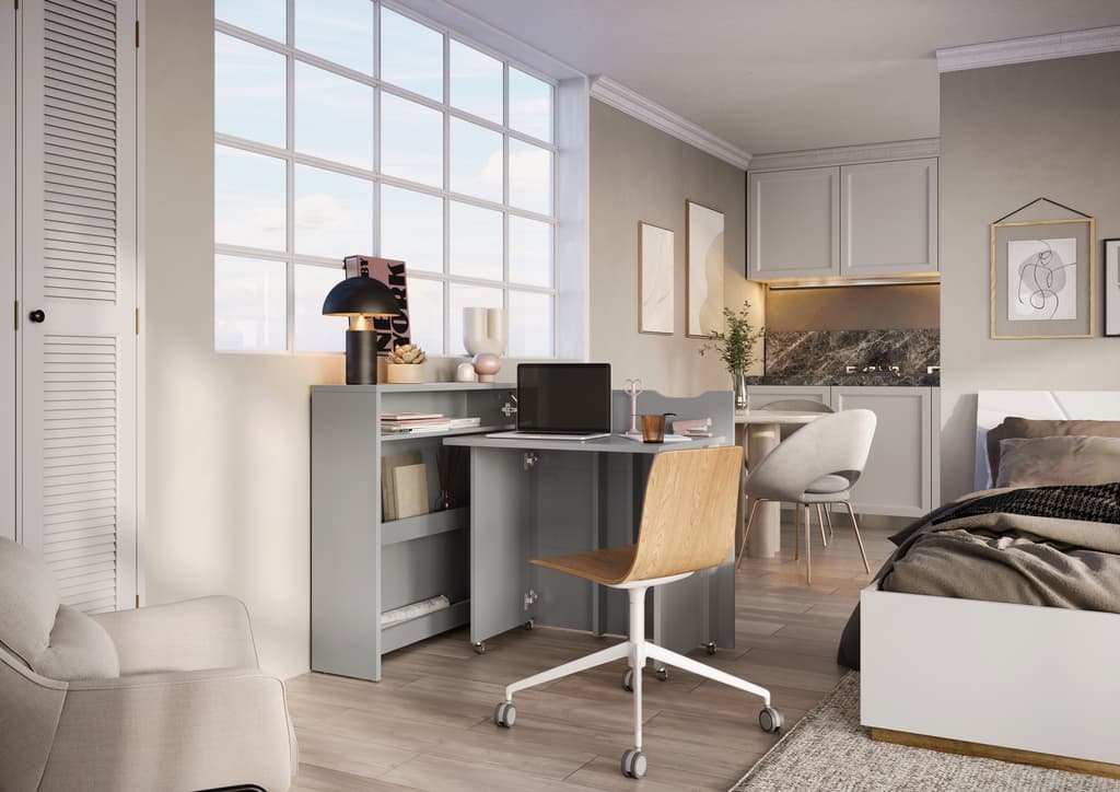 Work Concept Slim Convertible Hidden Desk 90cm - product image 4