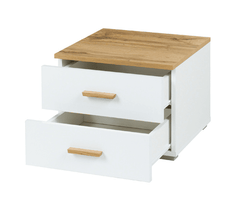 Wood WD23 Pair of Bedside Cabinets