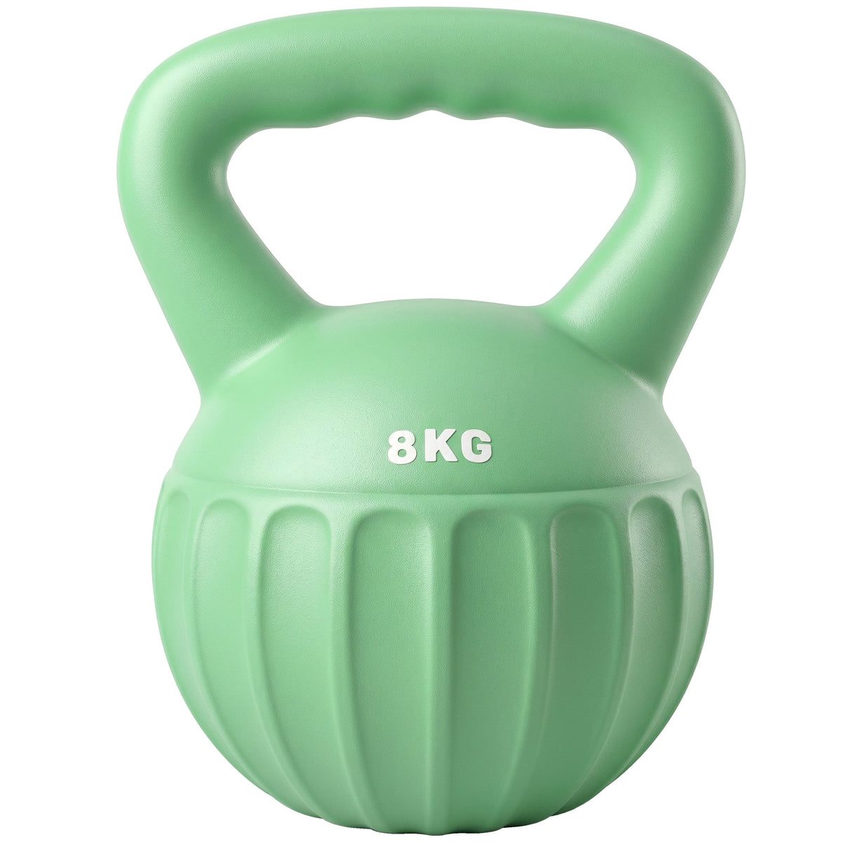 SPORTNOW Kettlebell for Strength Training Kettle Bell with Non-Slip Handle 8 kg Green