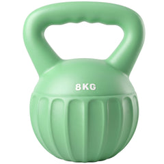 SPORTNOW Kettlebell for Strength Training Kettle Bell with Non-Slip Handle 8 kg Green