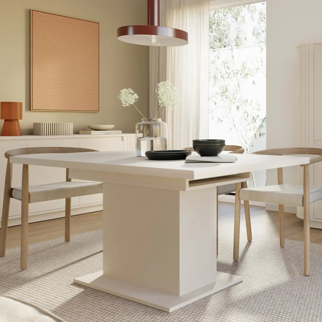 Chikuma Extending Dining Table 160cm in Sand