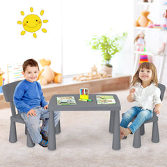 Children's Multi Activity Table and Chair Set-Grey