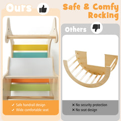 3-in-1 Climbing Toy Set for for 3-14 Years Old Toddlers-Multicolor