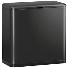 HOMCOM 8L Hanging Kitchen Bin, Rubbish bin with Lid and Removable Inner Bucket for Kitchen Cabinet Door, Under Sink, Office