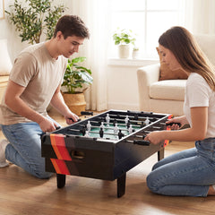 4 in 1 Combo Game Table Set Foosball Table with Billiards-Black