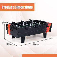 4 in 1 Combo Game Table Set Foosball Table with Billiards-Black