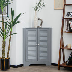 Corner Storage Cabinet Display Unit-Grey
