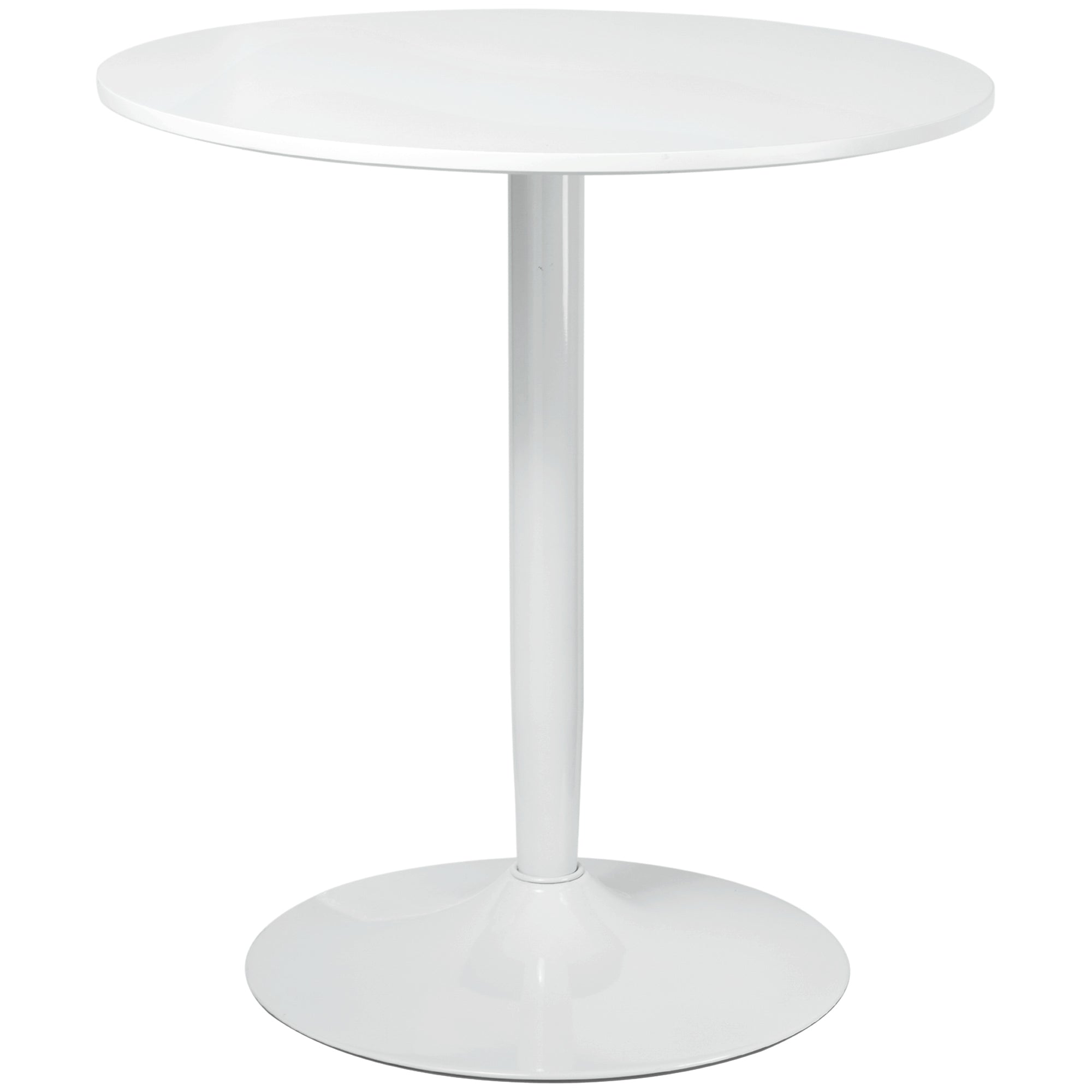 HOMCOM 75H x â70cm Two-Person Minimalistic Dining Table - White