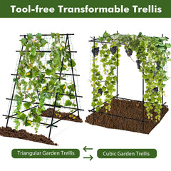 Cucumber Trellis for Climbing Plants Outdoor-Black