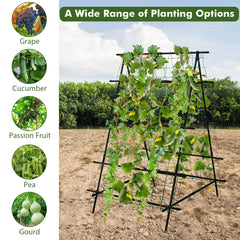 Cucumber Trellis for Climbing Plants Outdoor-Black