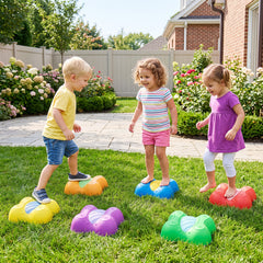 Cute Butterfly Theme 6 Pieces Stepping Stones Non-Slip Design for Ages 3+ Kids