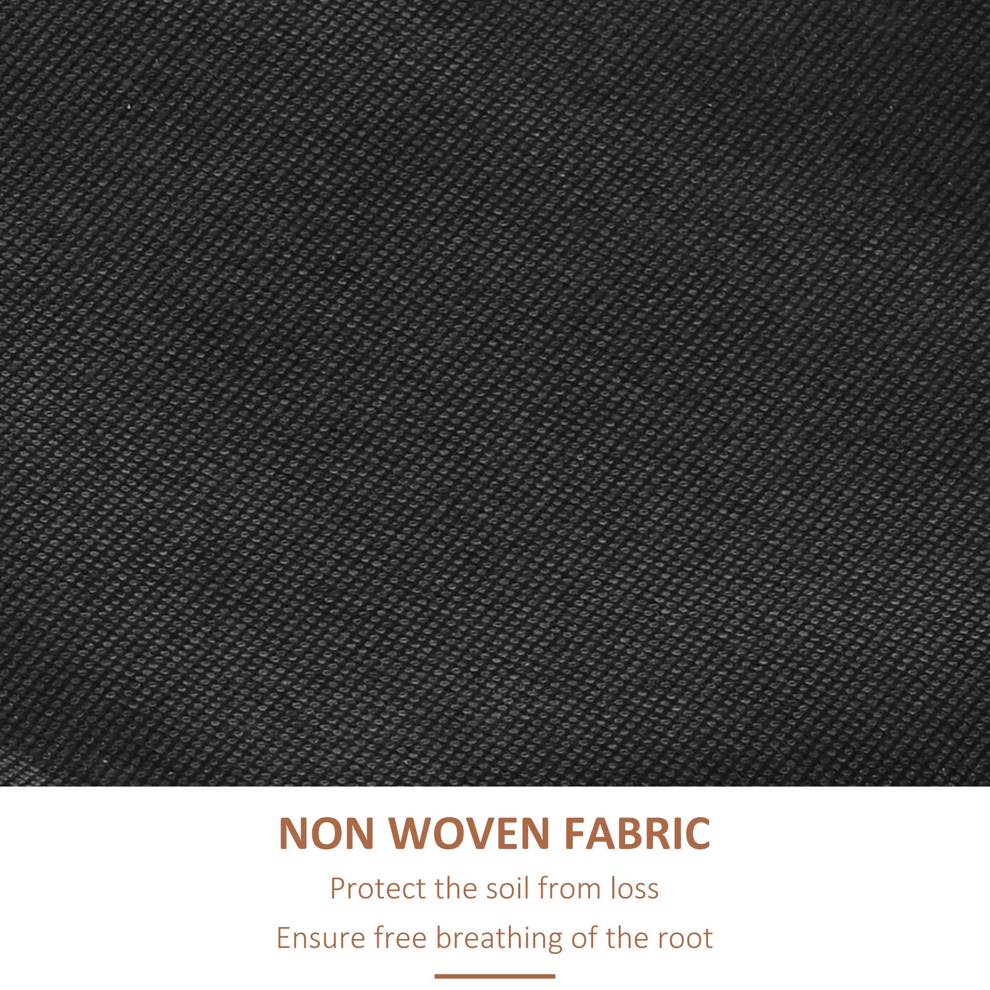 Outsunny Four-Tier Basket Wooden Plant Stand - Orange