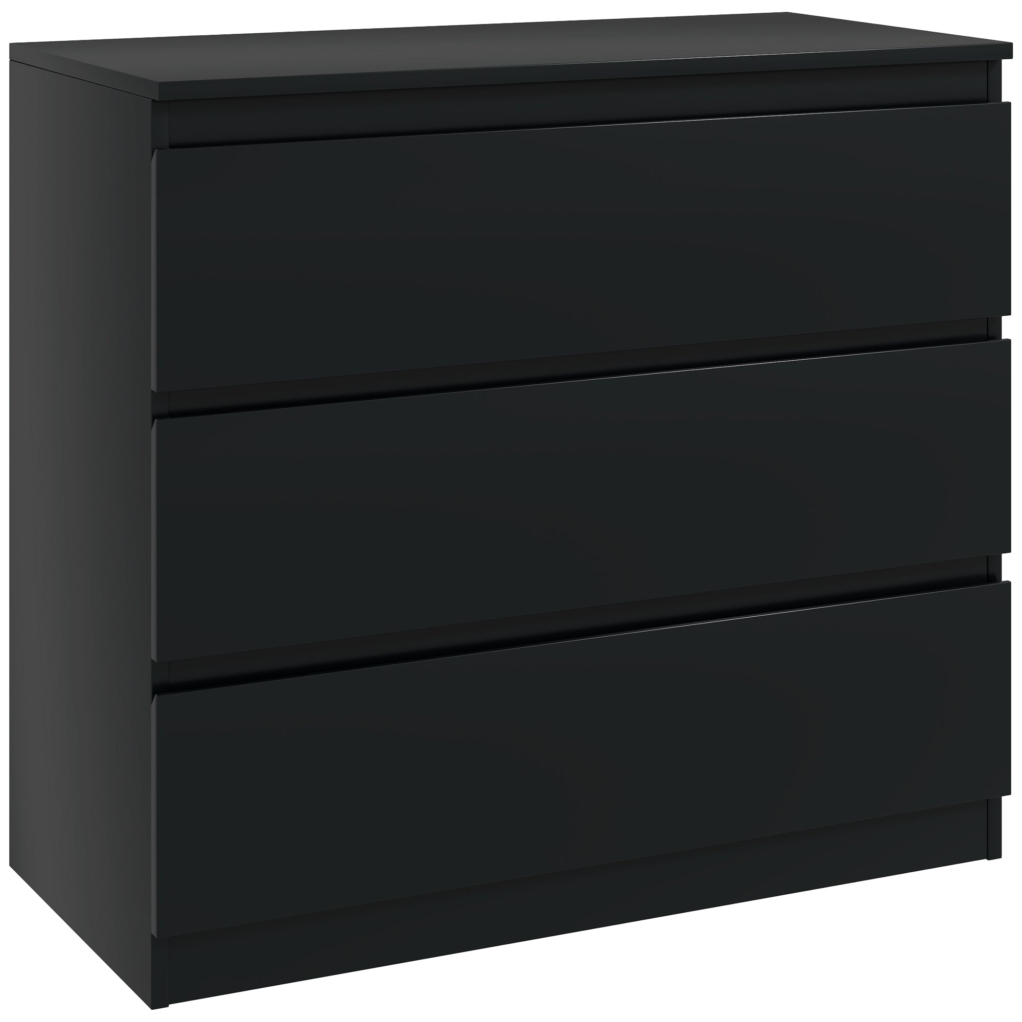 HOMCOM Chest of Three Drawers - Black