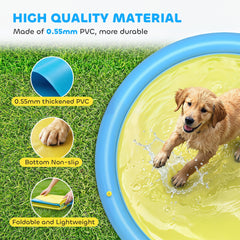 PawHut Dog Splash Pad  for Garden, Patio, Summer Fun, 170 cm