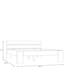 Ingalill Bed Frame [EU King] in Sand, image 3