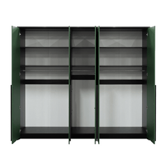 White Hinged Door Wardrobe 255cm – EVERTON D5