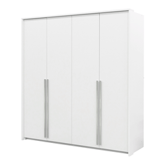 White Hinged Door Wardrobe 205cm – EVERTON D2