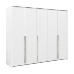 White Hinged Door Wardrobe 255cm – EVERTON D5