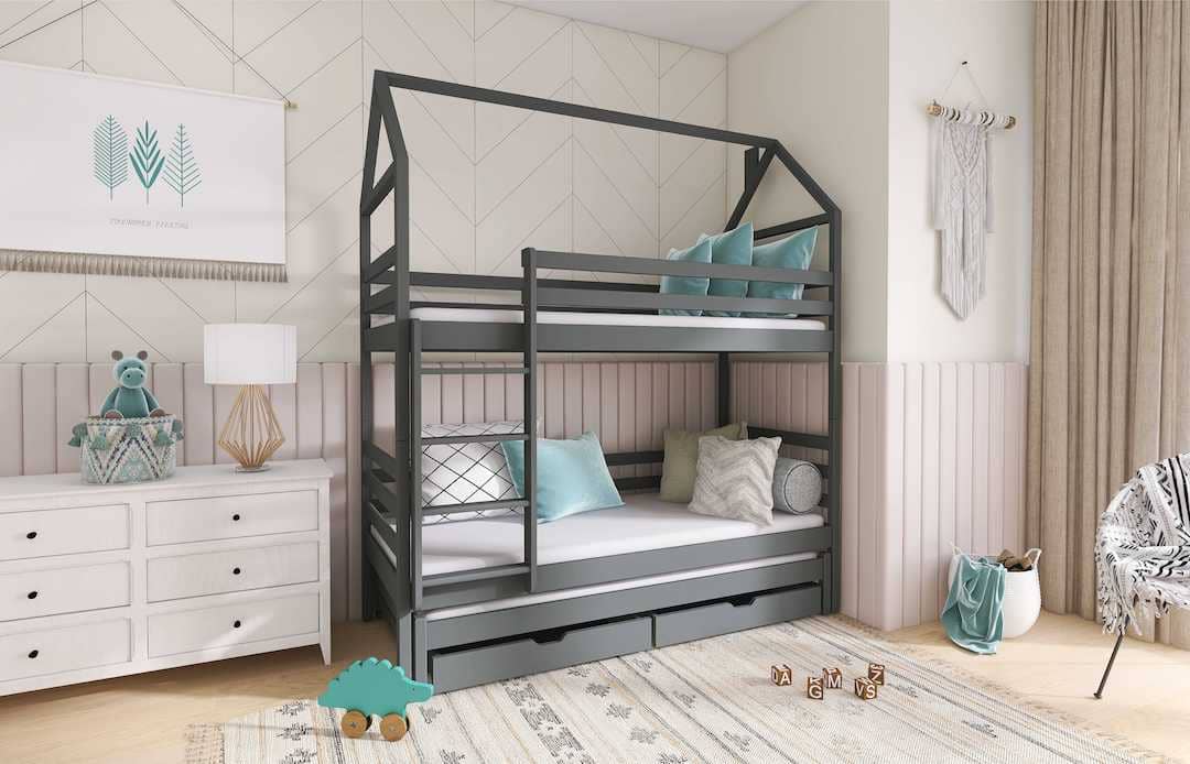 Dalia Bunk Bed with Trundle and Storage