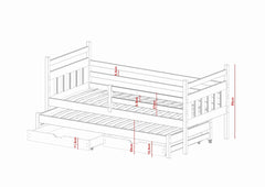 Daniel Double Bed with Trundle - product image 12