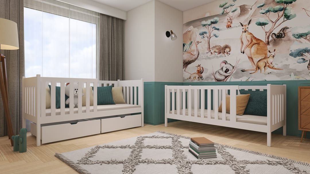 Wooden Bunk Bed David with Storage