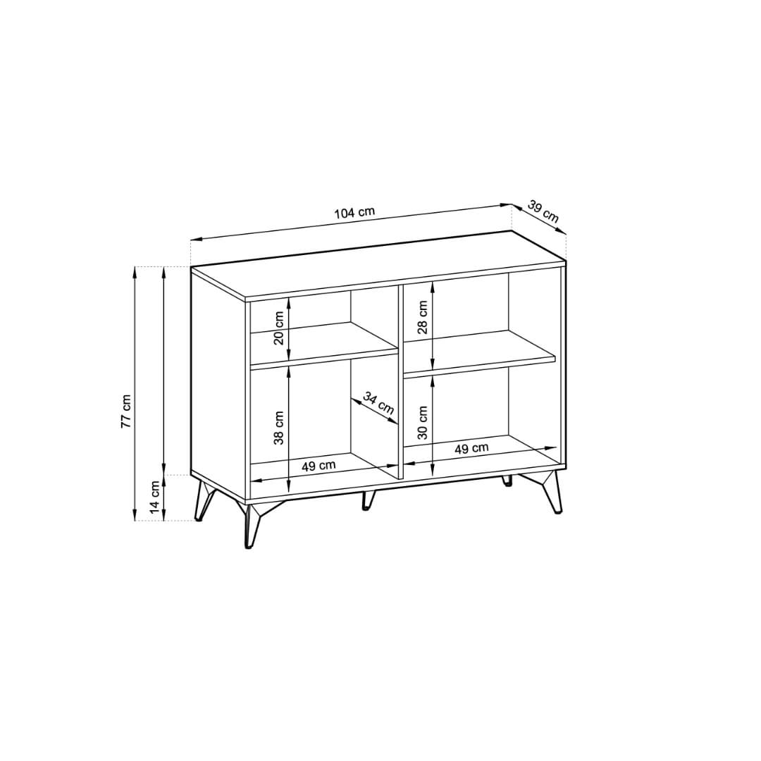 Diamond Sideboard Cabinet 104cm - product image 3