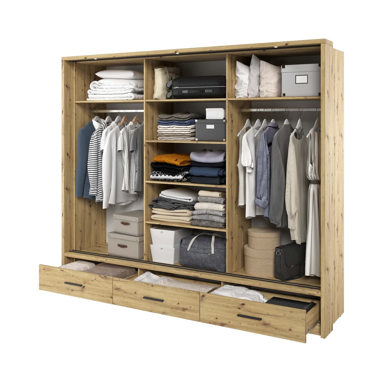 Arti 1 - 3 Sliding Door Wardrobe 250cm