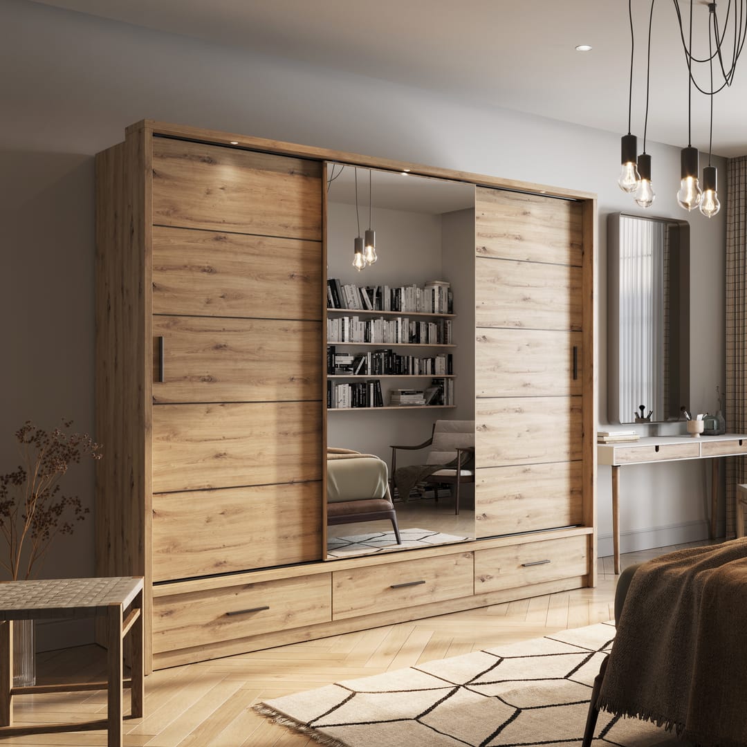 Arti 1 - 3 Sliding Door Wardrobe 250cm