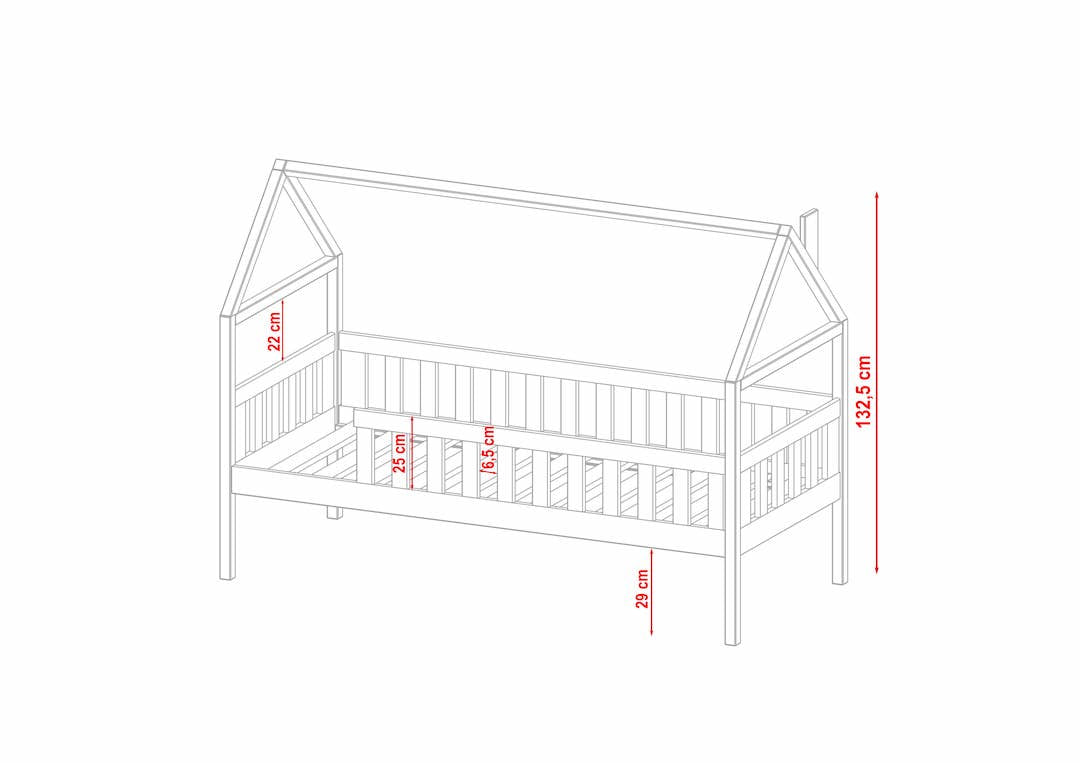 Wooden Single Bed Domi - product image 8