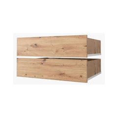 Wooden planter boxes on a white background